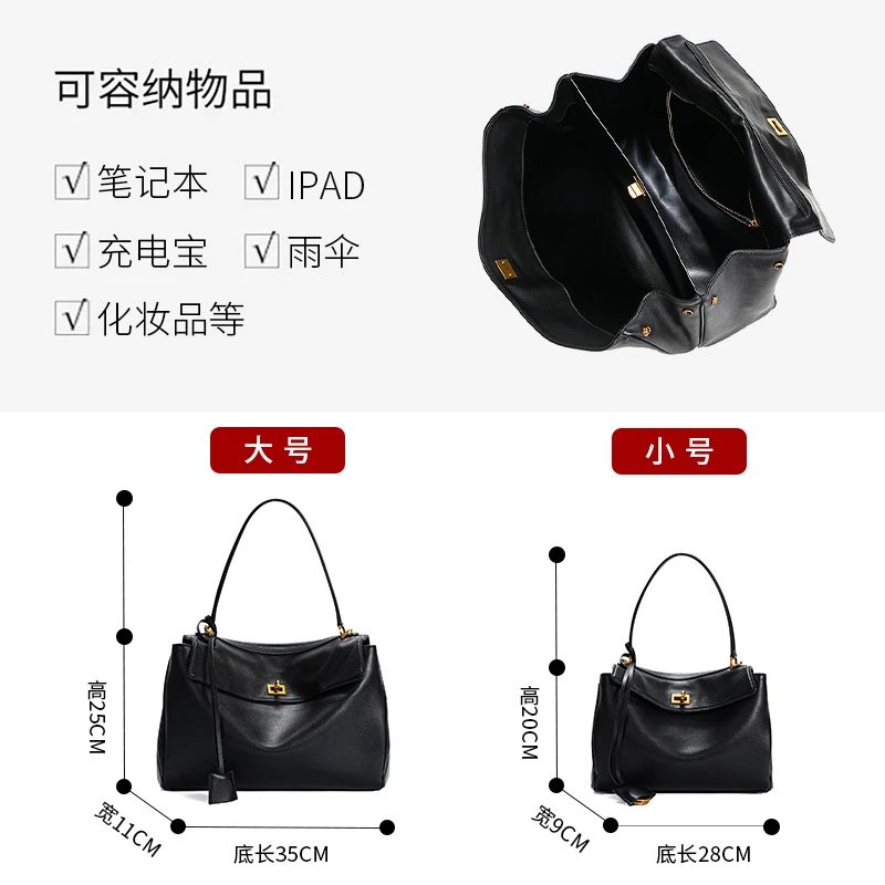 Unbranded Handbags Top-handle handbag with flap and turn-lock closure image 4
