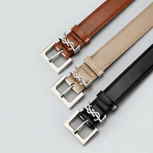 Saint Laurent Belts YSL monogram buckle product detail image 4