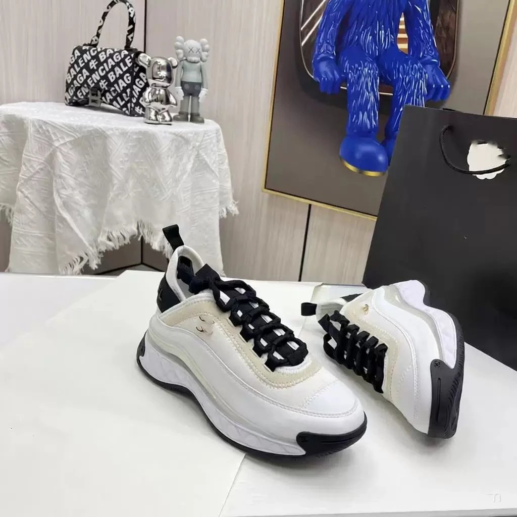 Chanel Sneakers Lace-Up Platform — 35