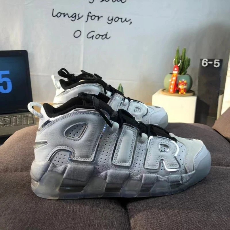 Unbranded Sneakers Pippen First Generation High-Top Air-Cushion — Pure original Pippen first generation-white and black jelly
