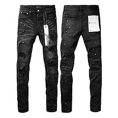 Purpul Jeans Slim distressed paint-splatter product detail image 18