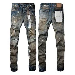 Purpul Jeans Slim distressed paint-splatter product detail image 30