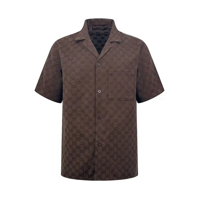 Gucci GG monogram short-sleeve shirt and shorts product detail image 7
