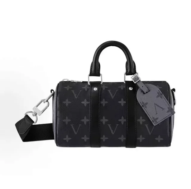 Unbranded Shoulder Bags Mini duffel bag with monogram print and detachable strap product detail image 20