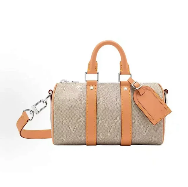 Unbranded Shoulder Bags Mini duffel bag with monogram print and detachable strap product detail image 38
