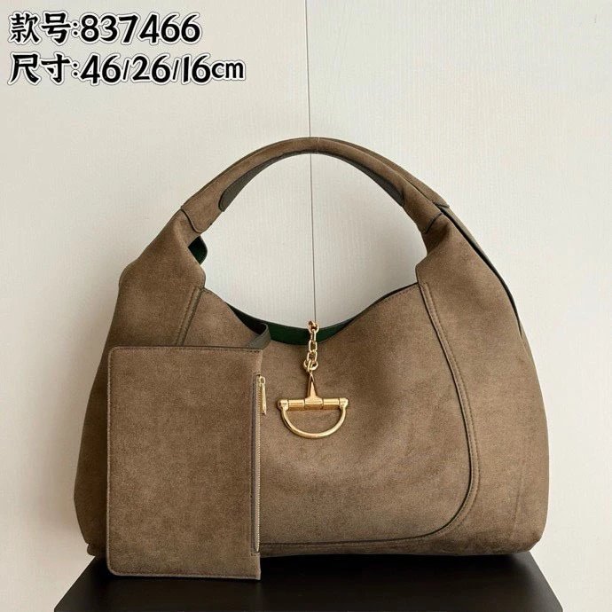 Unbranded Shoulder Bags 837466 horsebit-hardware hobo bag image 2