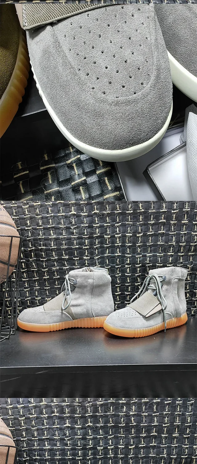 Unbranded Boots High-top suede lace-up with wide vamp strap and ribbed sole product detail image 14