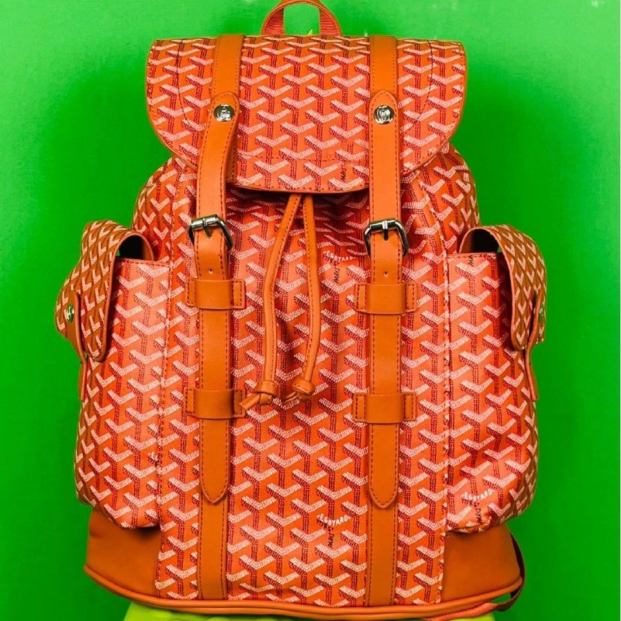 Goyard Backpacks Monogram flap backpack with side pockets image 4