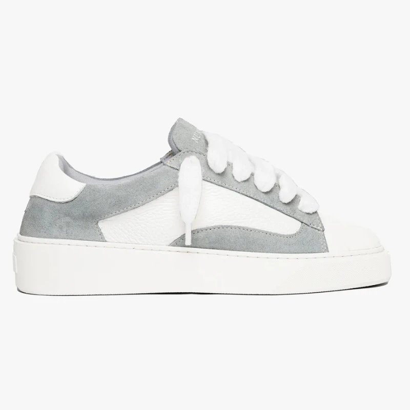 Numeris Sneakers Platform Shell-Toe — Drift (Light Gray)