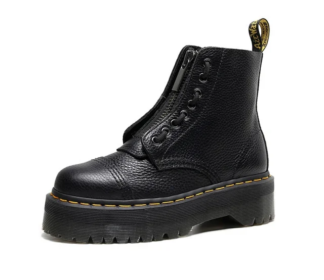 Dr. Martens Boots Platform ankle with front zip and laces product detail image 1