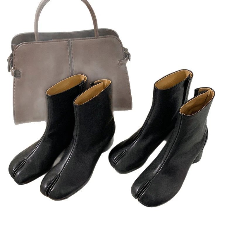 Unbranded Boots Ankle with Split-Toe Design and Block Heel image 5