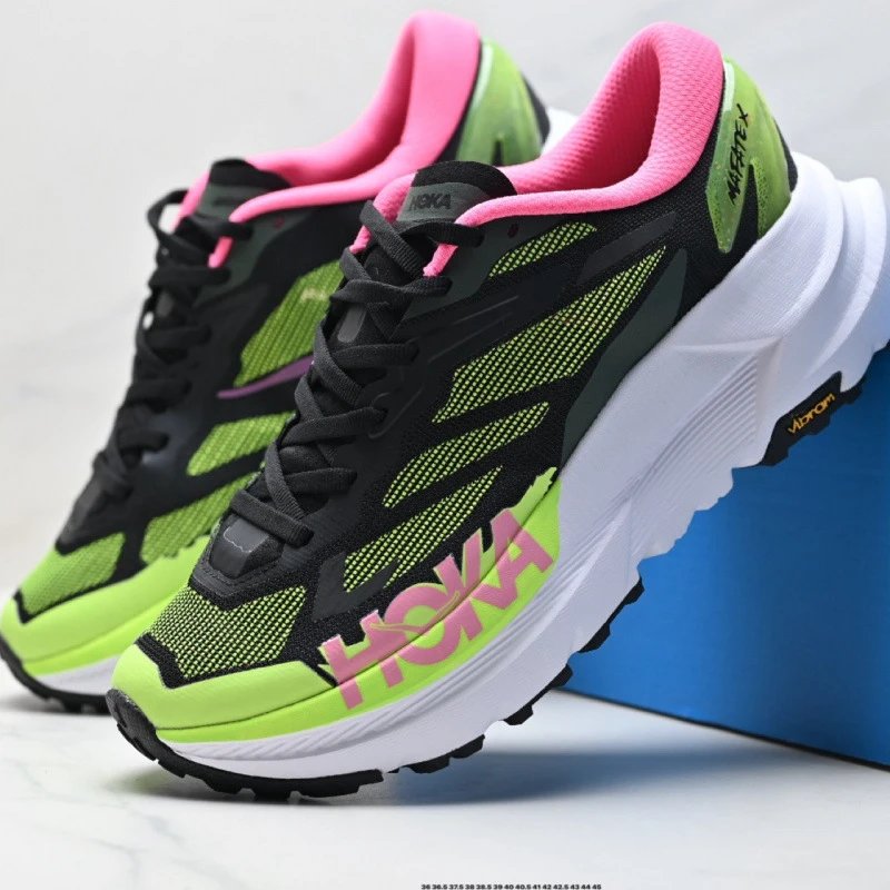 HOKA Sneakers Mafate X trail running shoes — Black and green