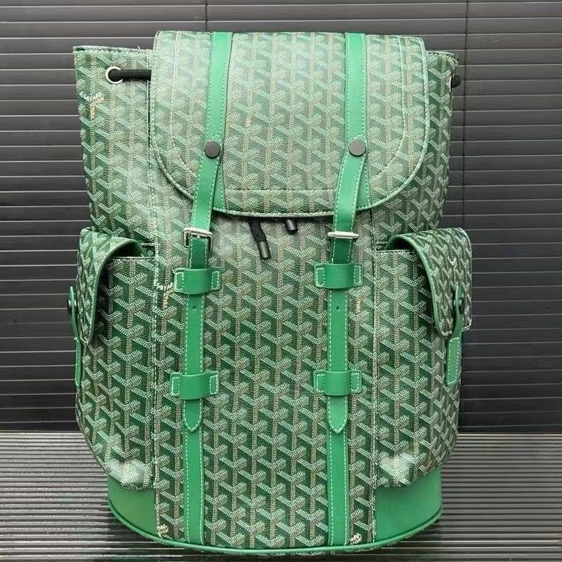 Goyard Backpacks Monogram flap backpack with side pockets image 3