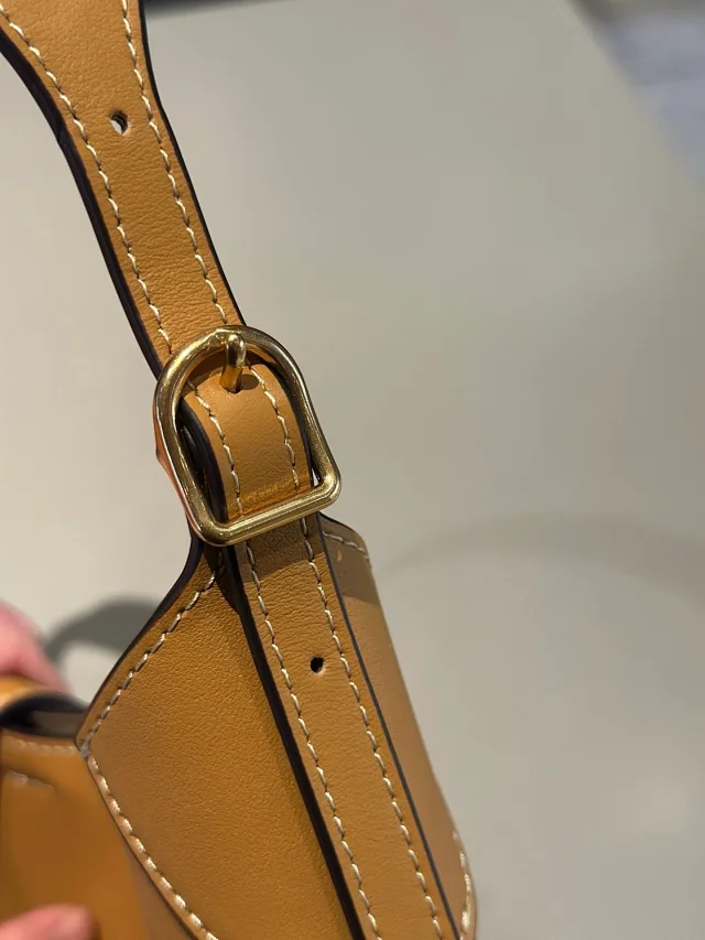 Unbranded Shoulder Bags Crescent Hobo Bag with Gold-Tone Horse Emblem product detail image 29