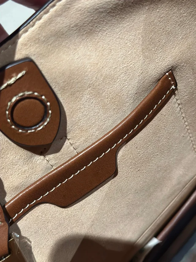 Unbranded Shoulder Bags Crescent Hobo Bag with Gold-Tone Horse Emblem product detail image 34