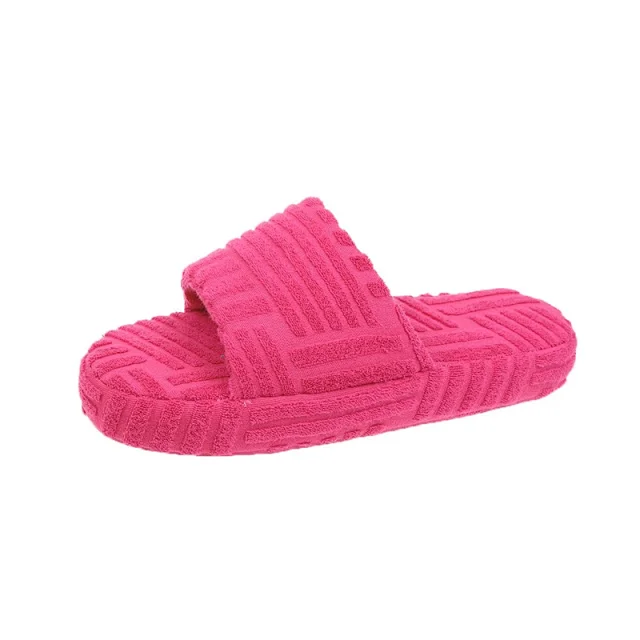 Unbranded Slippers Towel-textured thick-sole slide product detail image 32