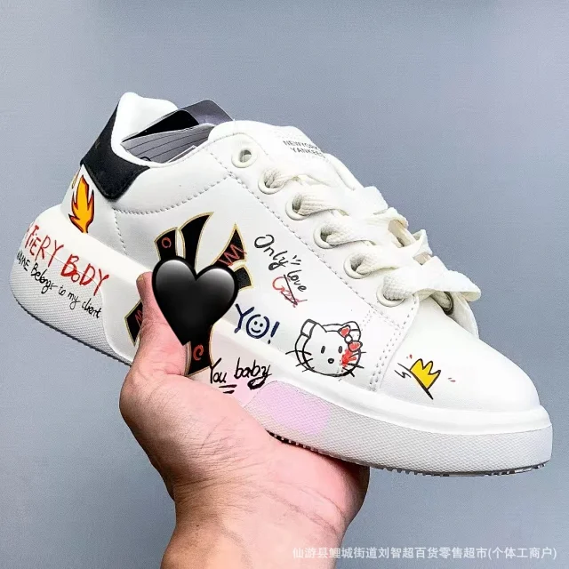 New York Yankees Sneakers Low-top platform lace-up with logo product detail image 2