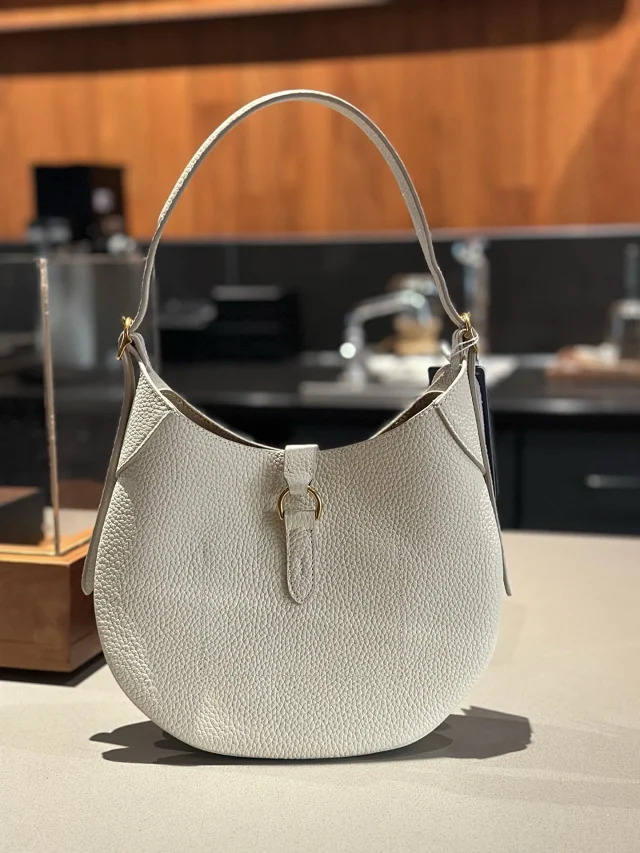 Unbranded Shoulder Bags Crescent Hobo Bag with Gold-Tone Horse Emblem product detail image 36