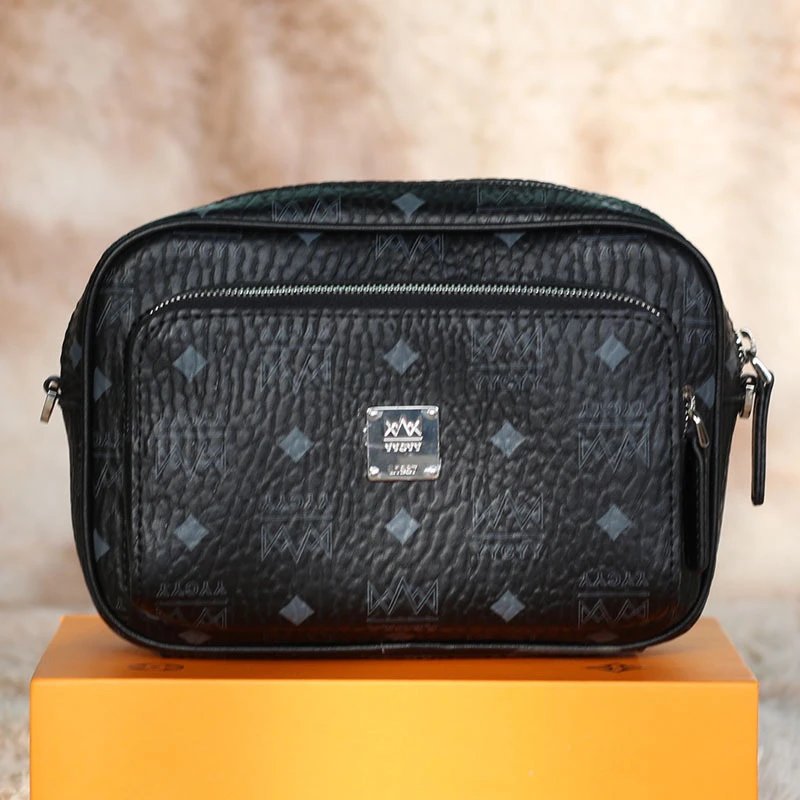 YYCYY Crossbody Bags Monogram Double-Zip Bag — Black