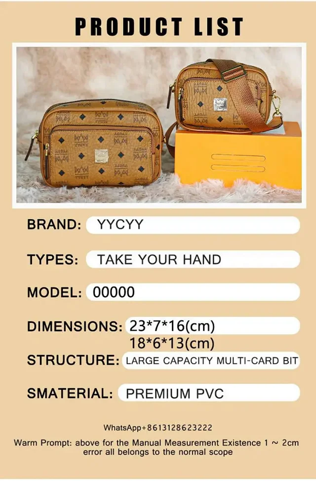 YYCYY Crossbody Bags Monogram Double-Zip Bag product detail image 12