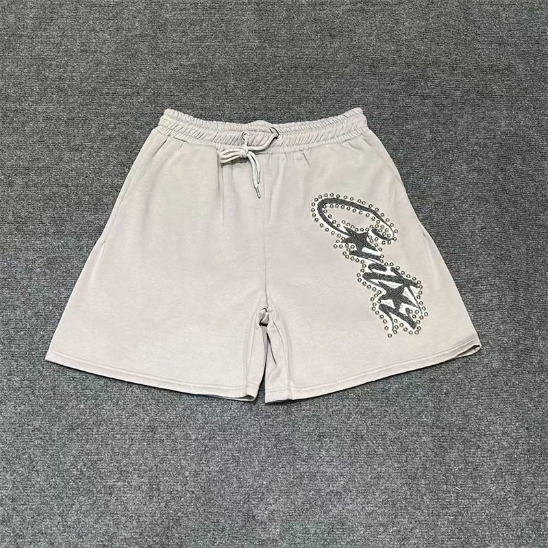 Corteiz Shorts Alcatraz logo print — 8341 gray