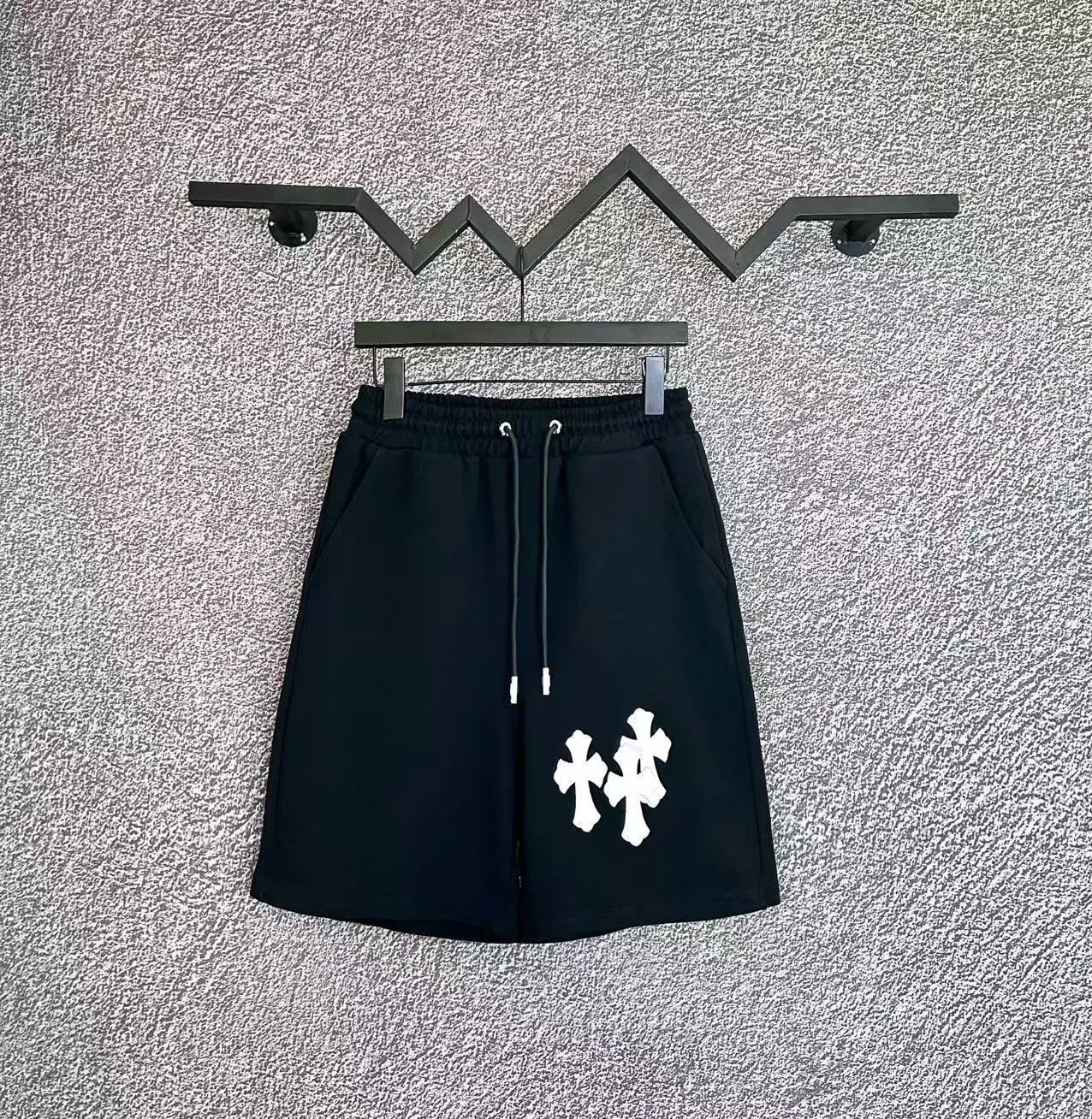 Chrome Hearts Shorts Printed Drawstring — D007 Black