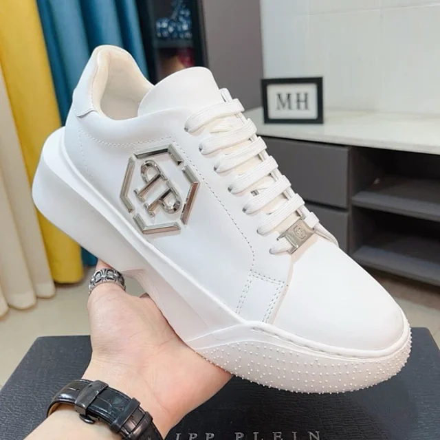Philipp Plein Sneakers Low-Top with Hexagonal PP Logo Plaque and Platform Sole product detail image 6