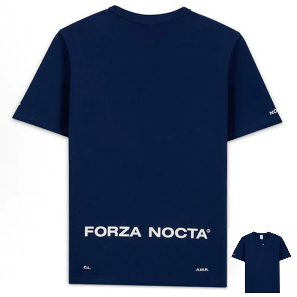 NOCTA T-Shirts Logo Graphic Crewneck T-Shirt — Style 6 – Dark Blue