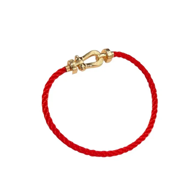 FRED Jewelry Force 10 braided cord buckle bracelet product detail image 5