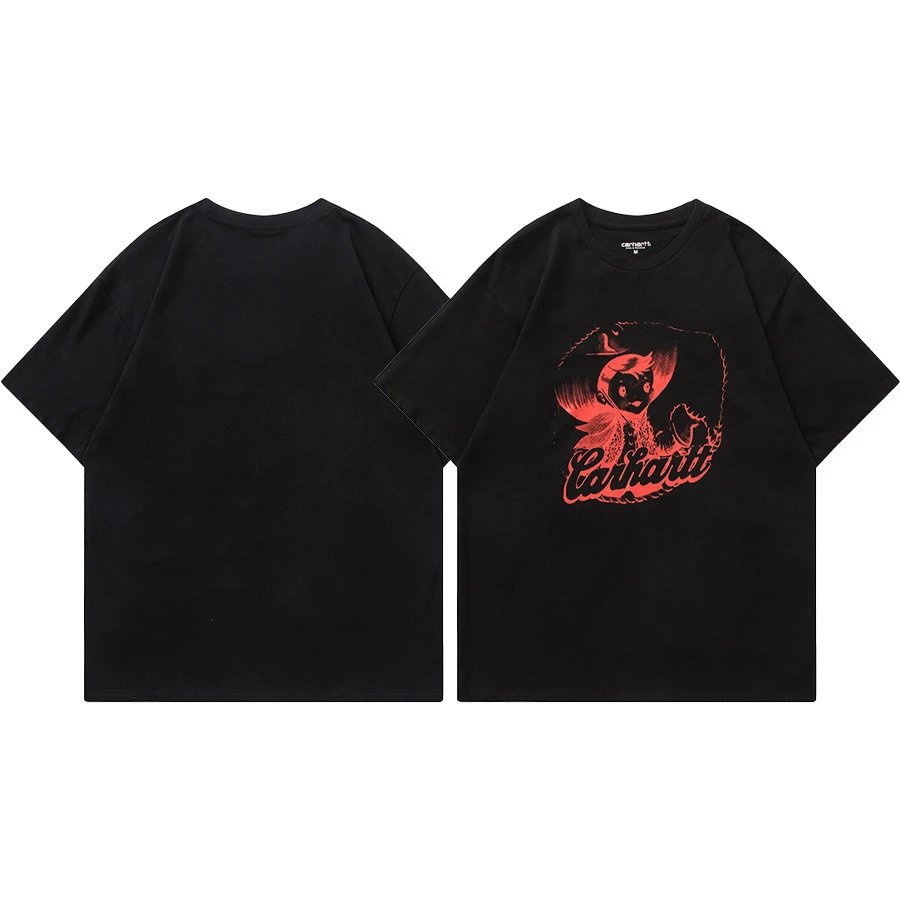 Carhartt T-Shirts Short-Sleeve Pocket T-Shirt with Logo Patch — 06 Black