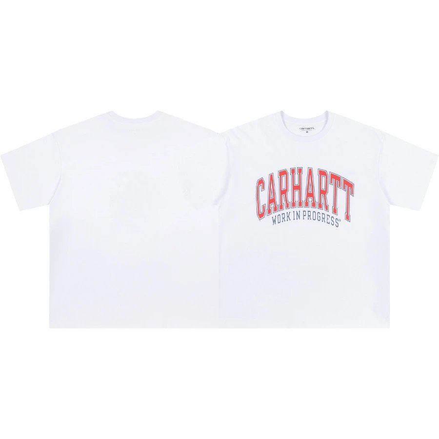 Carhartt T-Shirts Short-Sleeve Pocket T-Shirt with Logo Patch — 11 white
