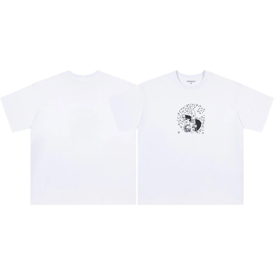 Carhartt T-Shirts Short-Sleeve Pocket T-Shirt with Logo Patch — 19 white