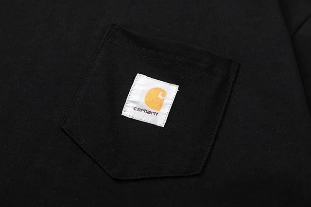 Carhartt T-Shirts Short-Sleeve Pocket T-Shirt with Logo Patch product detail image 2