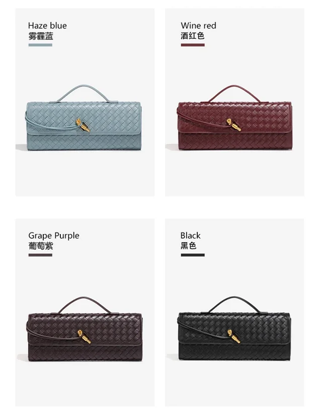Unbranded Crossbody Bags Woven top-handle flap bag with gold-tone turn-lock product detail image 7