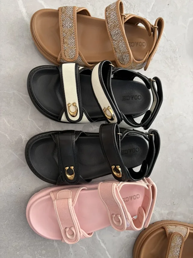 Coach Slippers Logo-pattern slide with lug sole product detail image 1