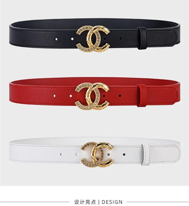 Chanel Belts Rhinestone Interlocking CC Buckle product detail image 8