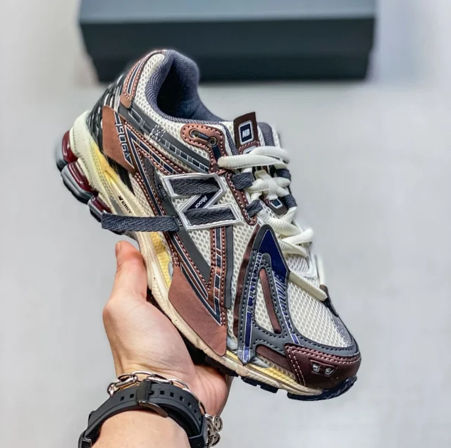 New Balance Sneakers 1906A distressed deconstructed design with ribbon laces product detail image 15