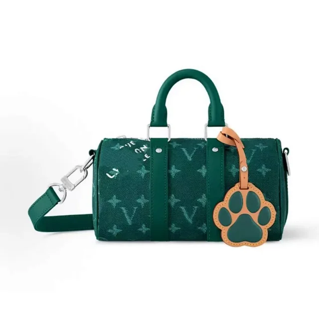 Unbranded Shoulder Bags Mini duffel bag with monogram print and detachable strap product detail image 9