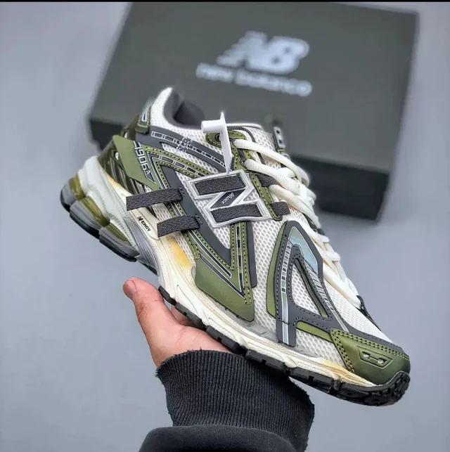 New Balance Sneakers 1906A distressed deconstructed design with ribbon laces product detail image 3