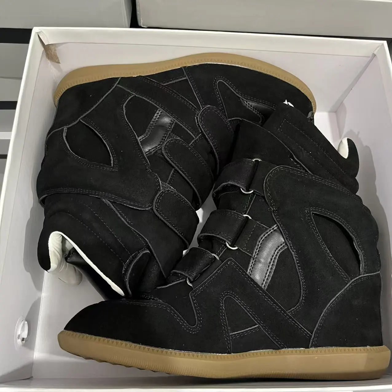 Isabel Marant Sneakers Bekett Hidden-Wedge High-Top with Hook-and-Loop Straps image 2