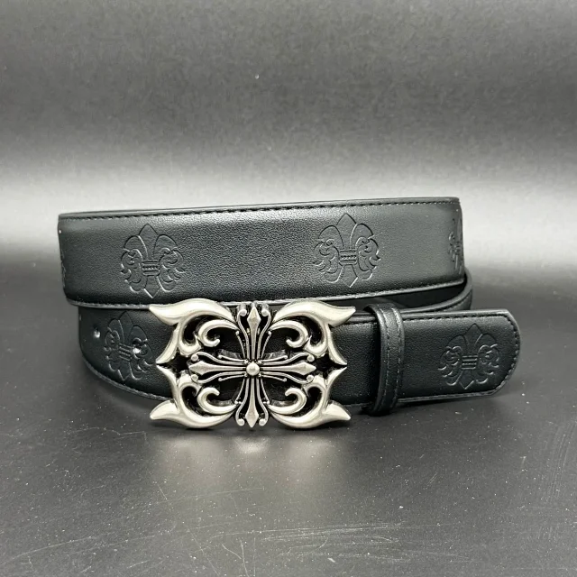 Unbranded Belts Embossed Cross Pattern with Ornamental Buckle product detail image 16