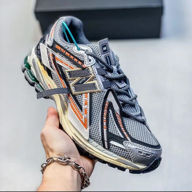 New Balance Sneakers 1906A distressed deconstructed design with ribbon laces product detail image 17