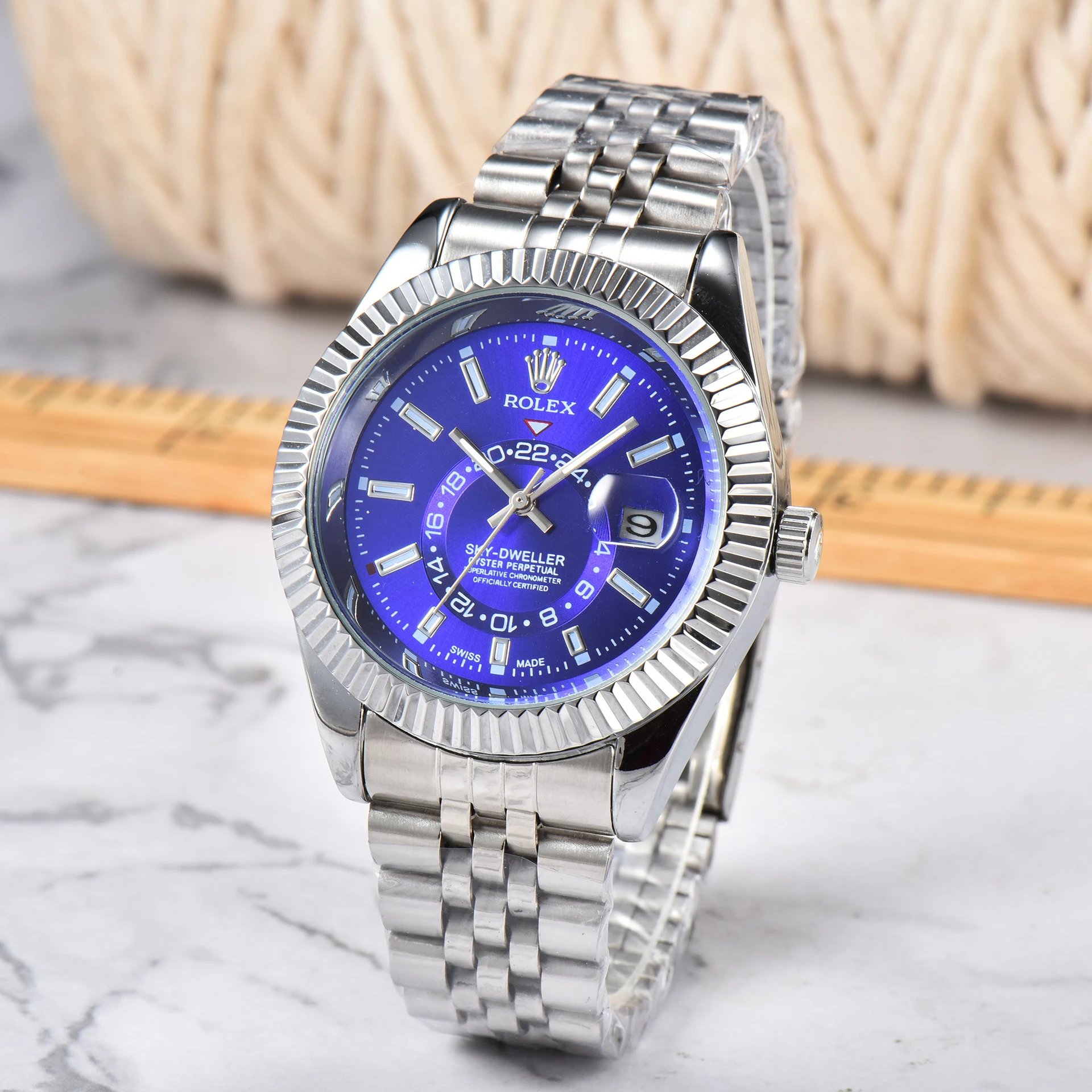 Rolex Watches Sky-Dweller Quartz Watch with Date Window — ty11