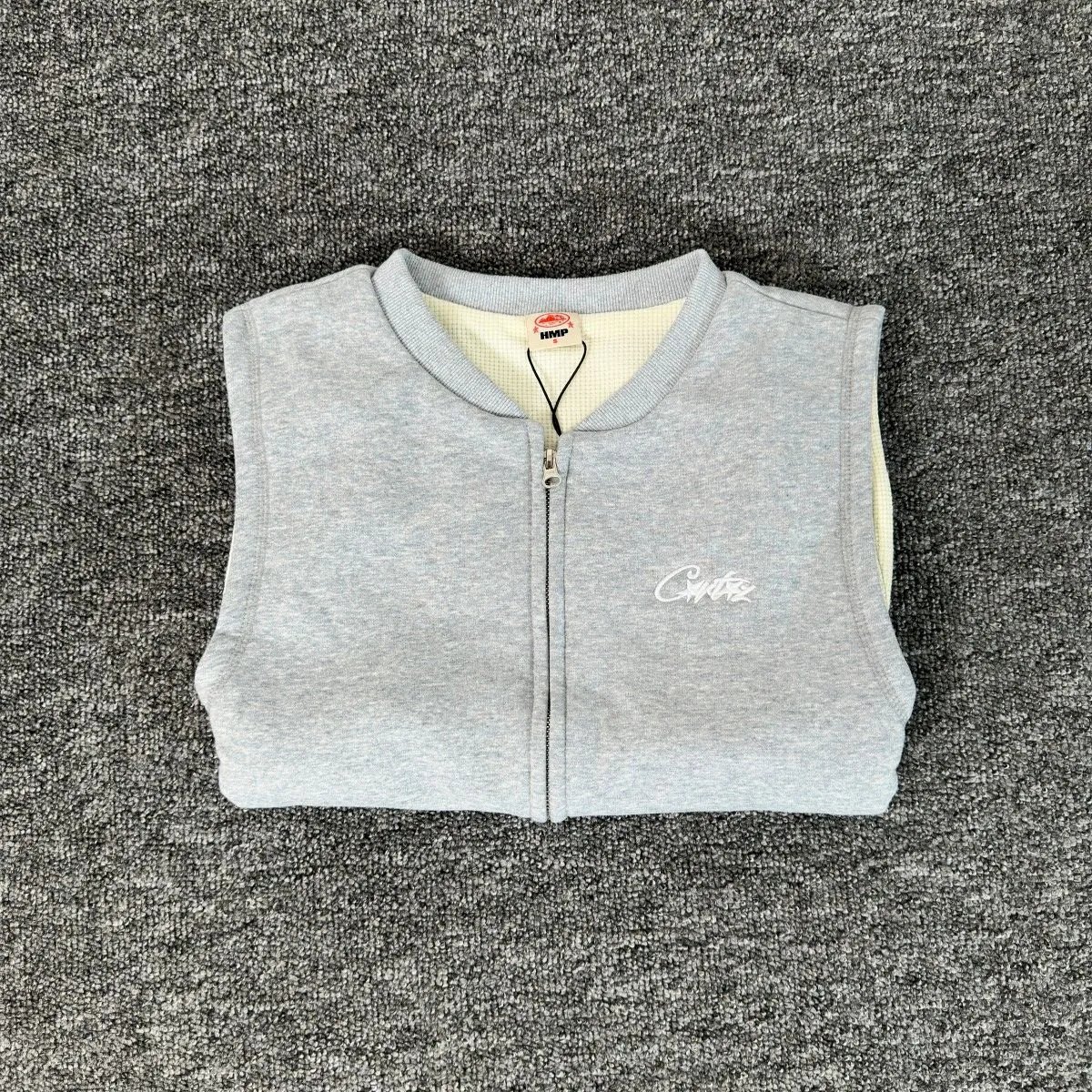 Corteiz Shorts Alcatraz logo print — 738 Grey (plus velvet) heavy weight