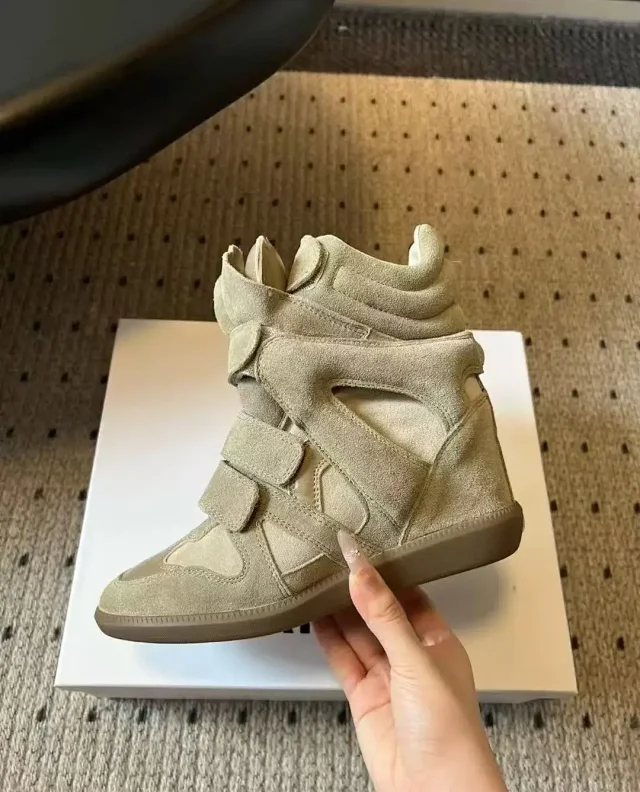 Isabel Marant Sneakers Bekett Hidden-Wedge High-Top with Hook-and-Loop Straps product detail image 19