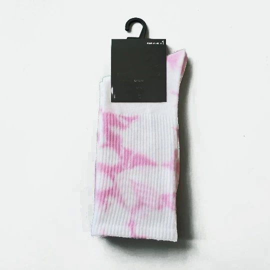 Unbranded Socks Tie-Dye Crew — Pink