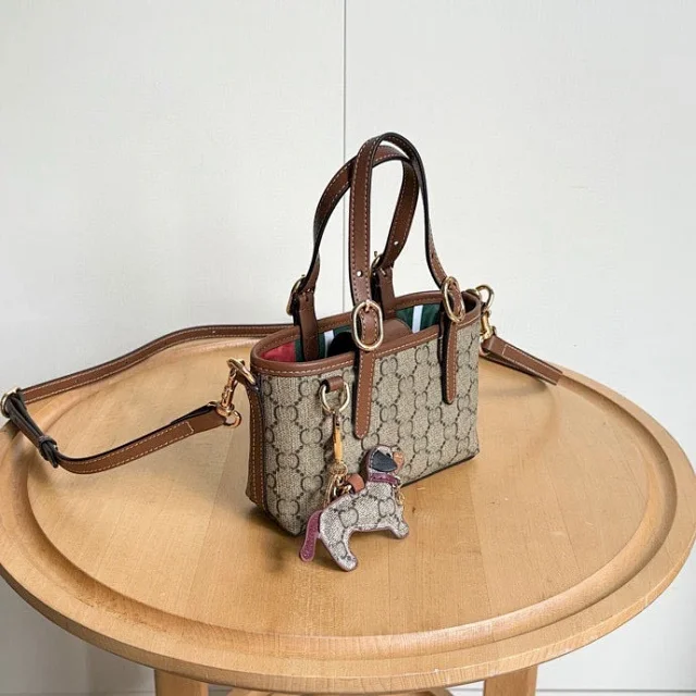 Gucci Handbags 85491 mini monogram handbag with detachable shoulder strap product detail image 8