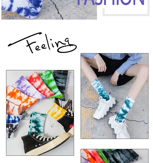Unbranded Socks Tie-Dye Crew product detail image 11