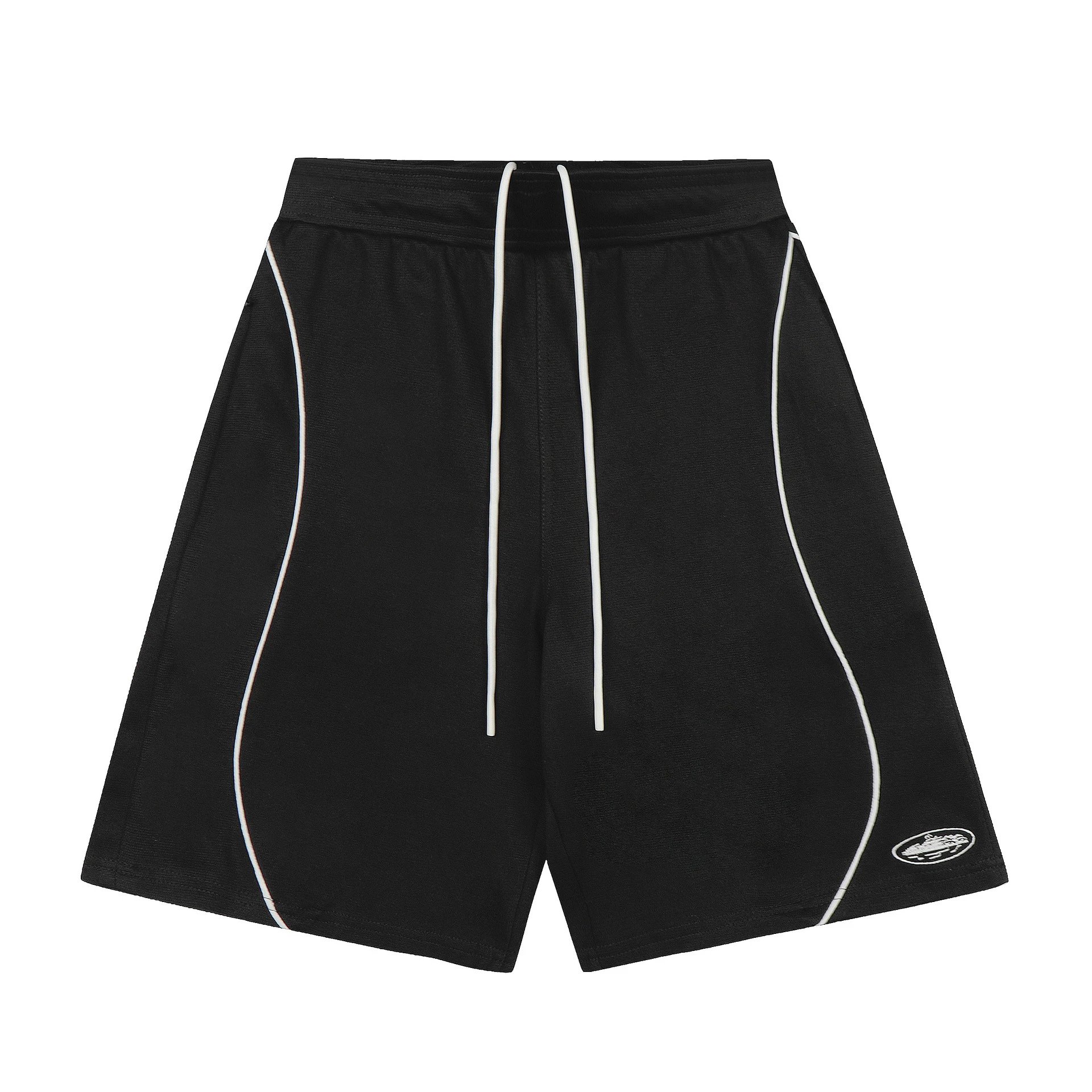 Corteiz Shorts Alcatraz logo print — 69903 Black (shorts)