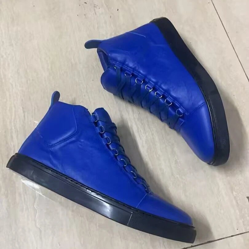 Unbranded Sneakers High-Top Lace-Up with Metal Eyelets image 4